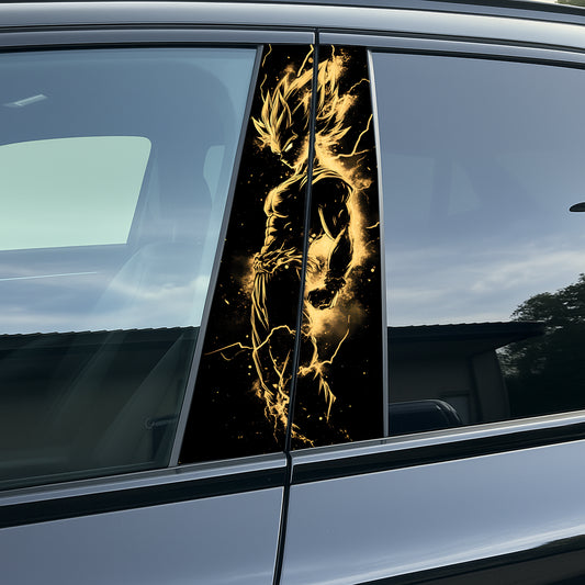 Vinilo Premium Edición SSJ2. Incluye 2 unidades