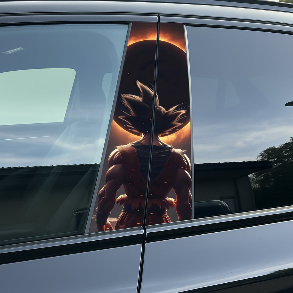 Vinilo Premium Edición Son Goku. Incluye 2 unidades